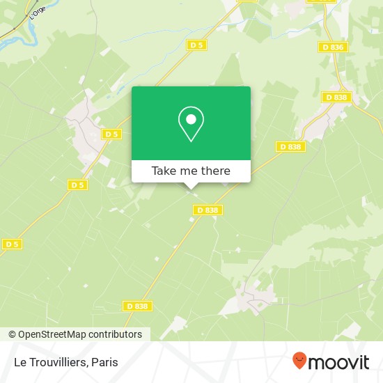 Mapa Le Trouvilliers