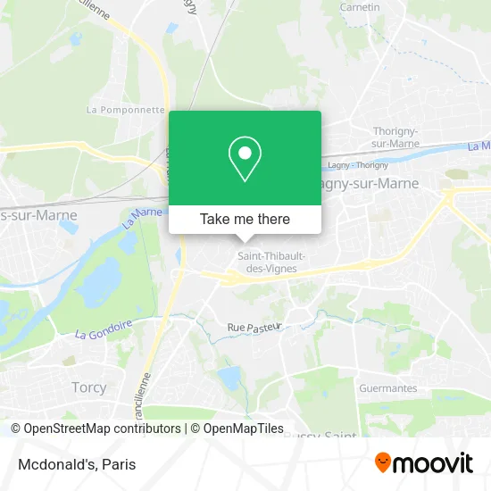 Mcdonald's map