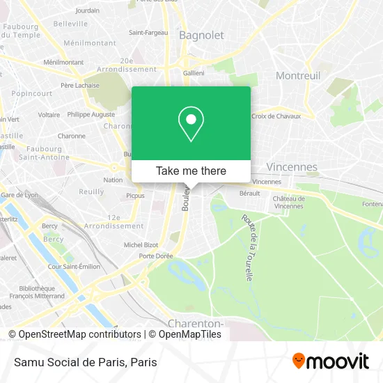 Samu Social de Paris map