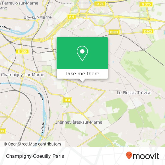 Mapa Champigny-Coeuilly