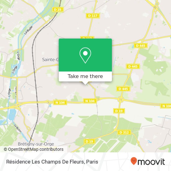 Résidence Les Champs De Fleurs map