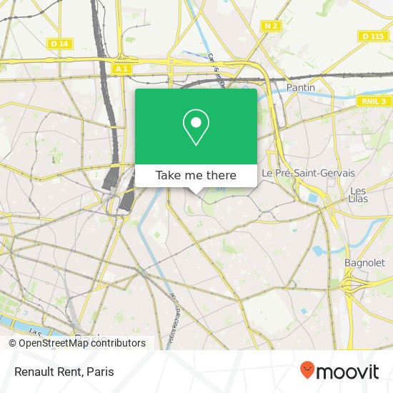 Renault Rent map