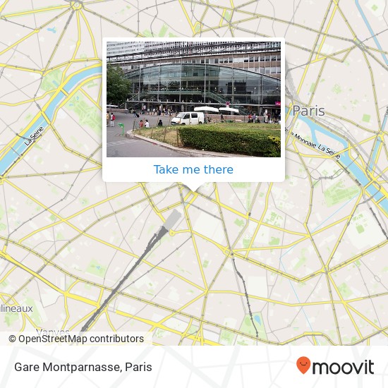 Gare Montparnasse map