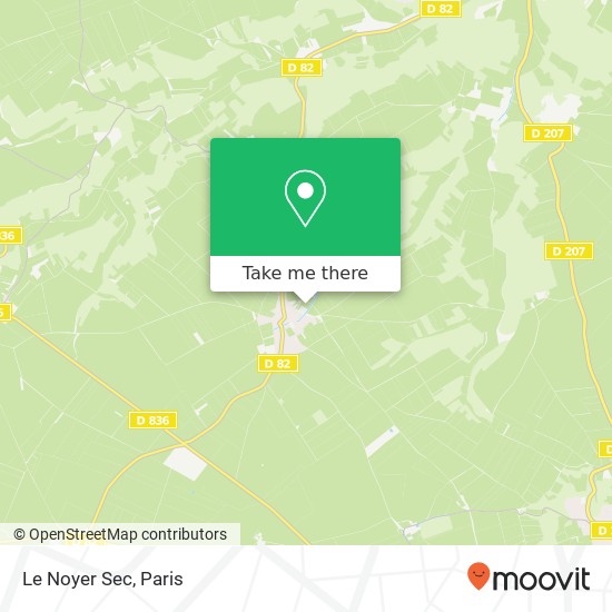 Le Noyer Sec map