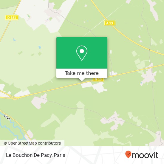 Mapa Le Bouchon De Pacy