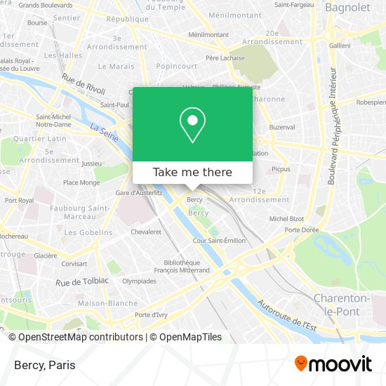 Mapa Bercy