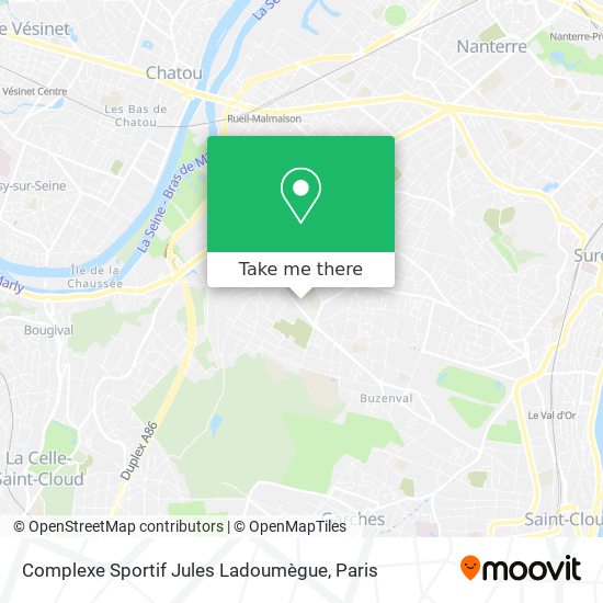 Mapa Complexe Sportif Jules Ladoumègue