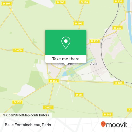 Mapa Belle Fontainebleau