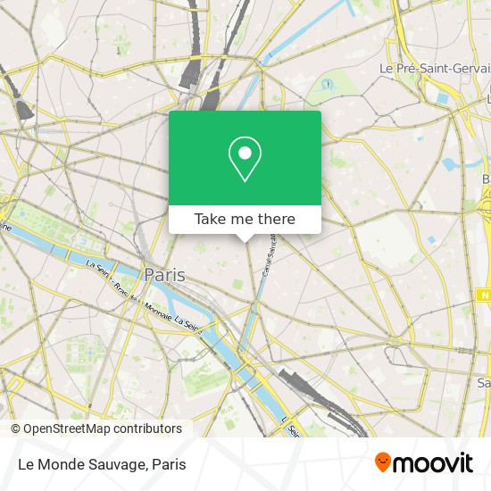 Le Monde Sauvage map