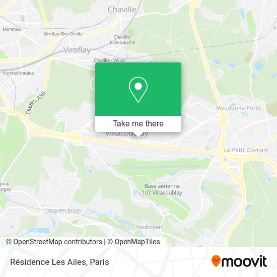 Résidence Les Ailes map