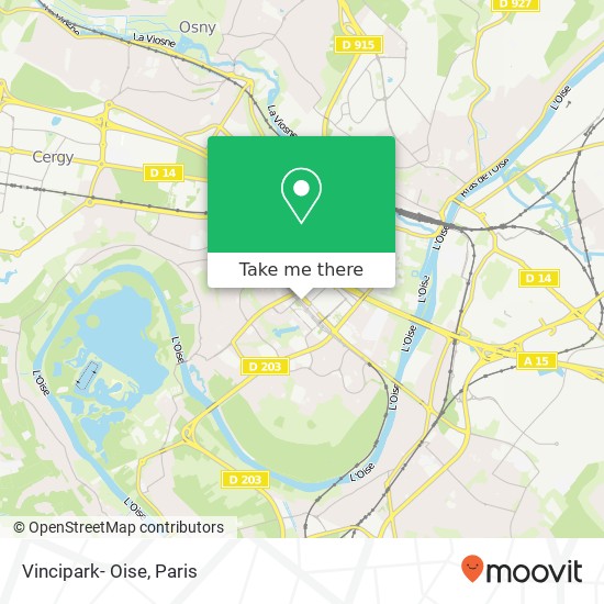 Vincipark- Oise map