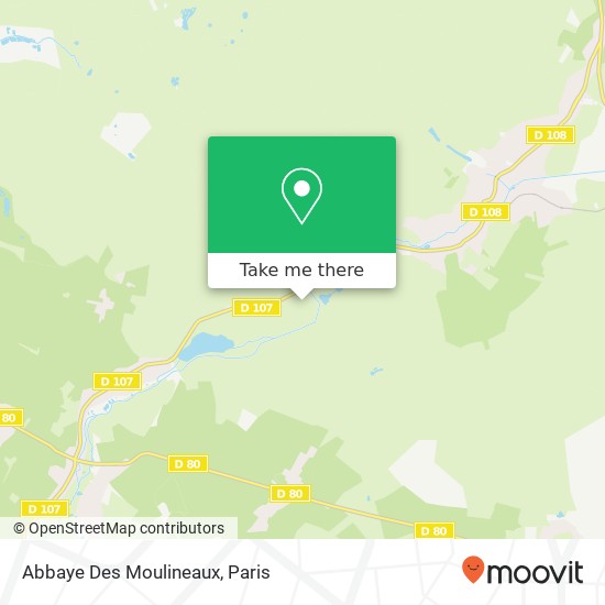 Mapa Abbaye Des Moulineaux