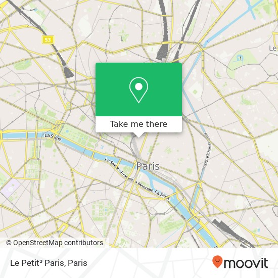 Le Petit³ Paris map