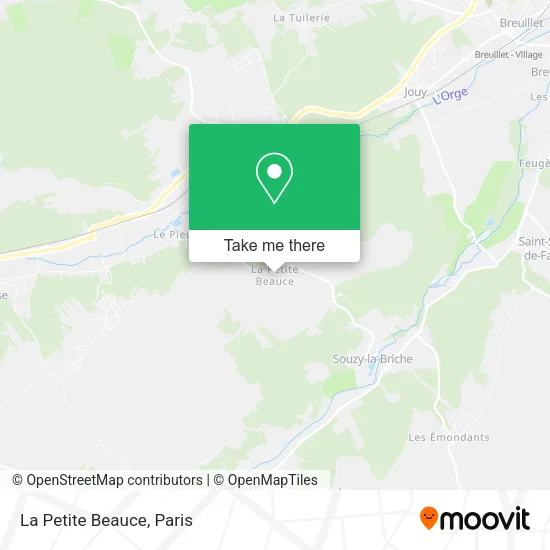 La Petite Beauce map