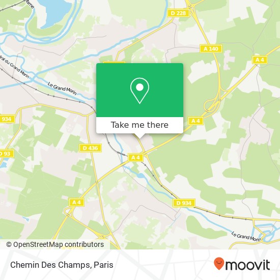 Mapa Chemin Des Champs