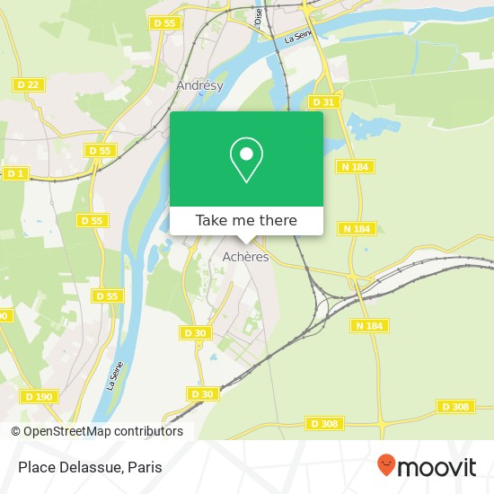 Place Delassue map