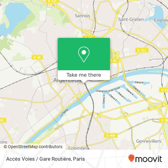 Accès Voies / Gare Routière map