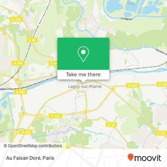 Au Faisan Doré map