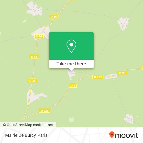 Mapa Mairie De Burcy