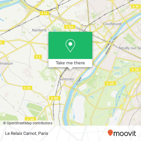 Le Relais Carnot map