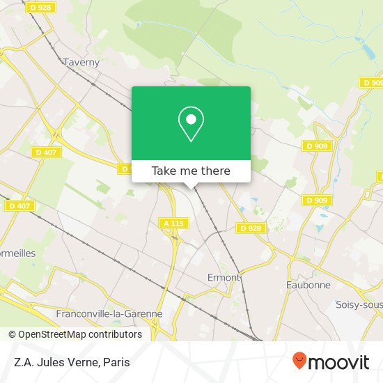 Mapa Z.A. Jules Verne