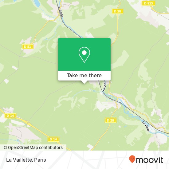 La Vaillette map