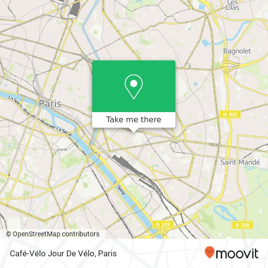 Café-Vélo Jour De Vélo map