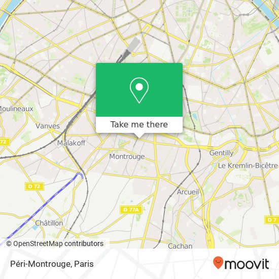 Mapa Péri-Montrouge