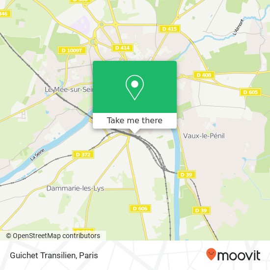 Guichet Transilien map