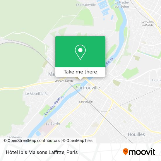 Hôtel Ibis Maisons Laffitte map