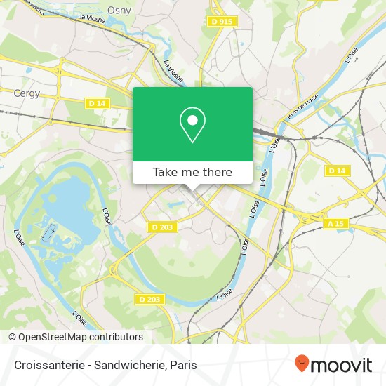 Mapa Croissanterie - Sandwicherie