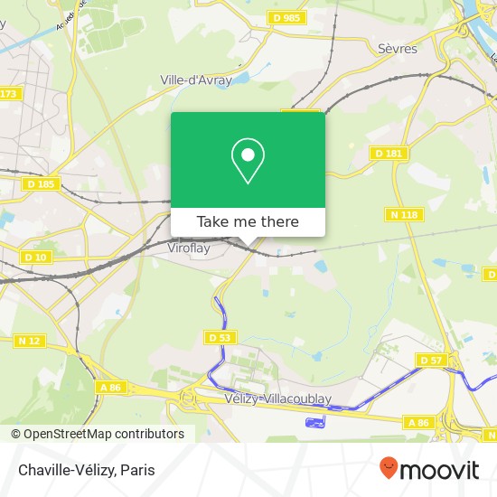 Chaville-Vélizy map