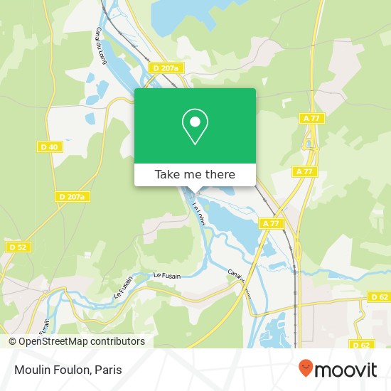 Moulin Foulon map