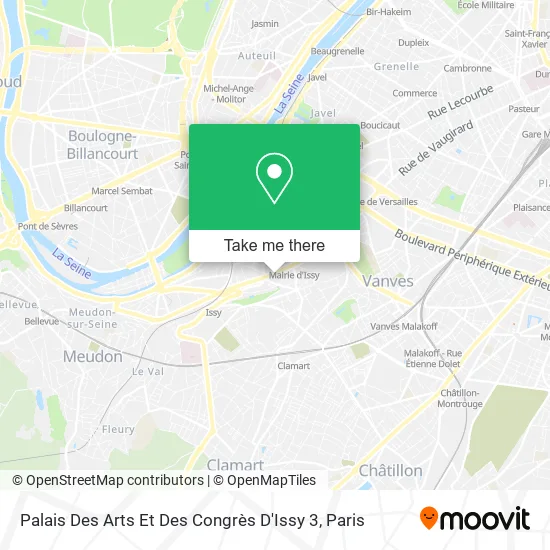 Palais Des Arts Et Des Congrès D'Issy 3 map