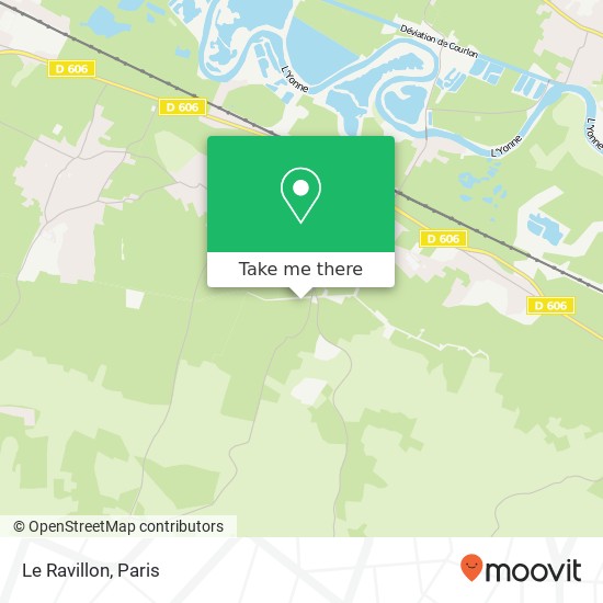 Mapa Le Ravillon