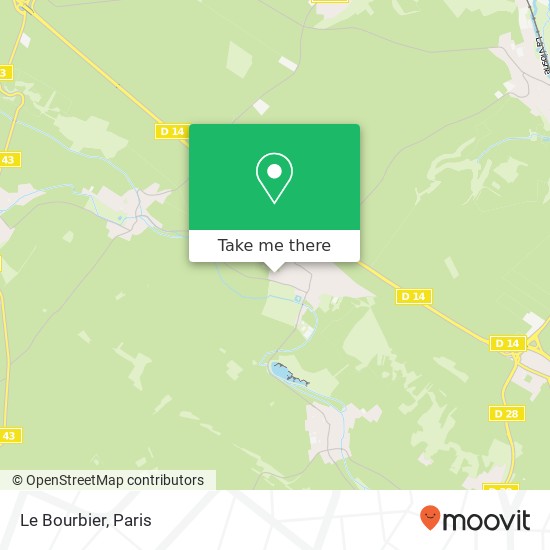 Le Bourbier map