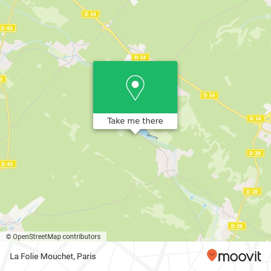 La Folie Mouchet map