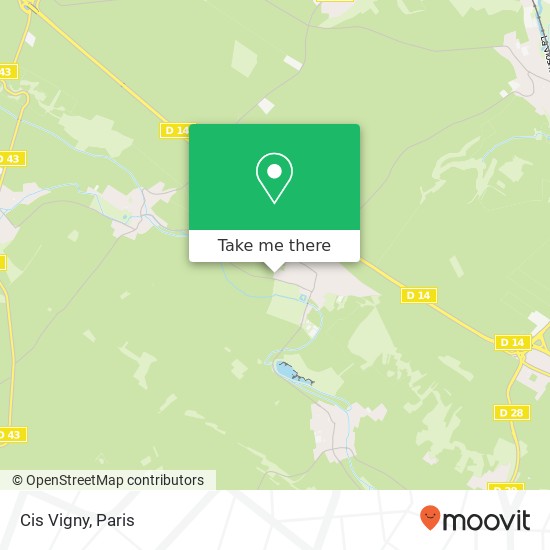 Mapa Cis Vigny