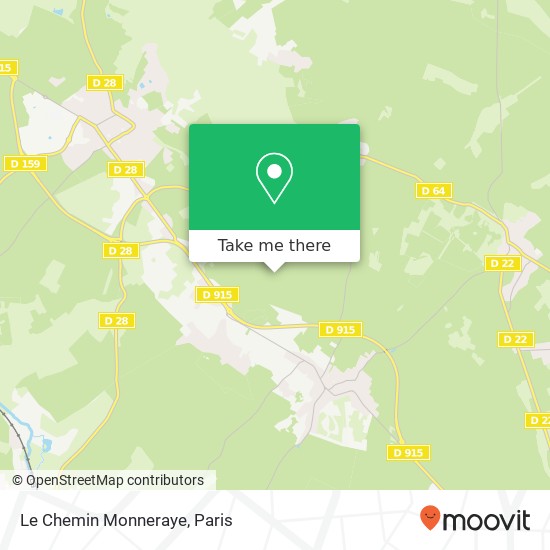 Le Chemin Monneraye map