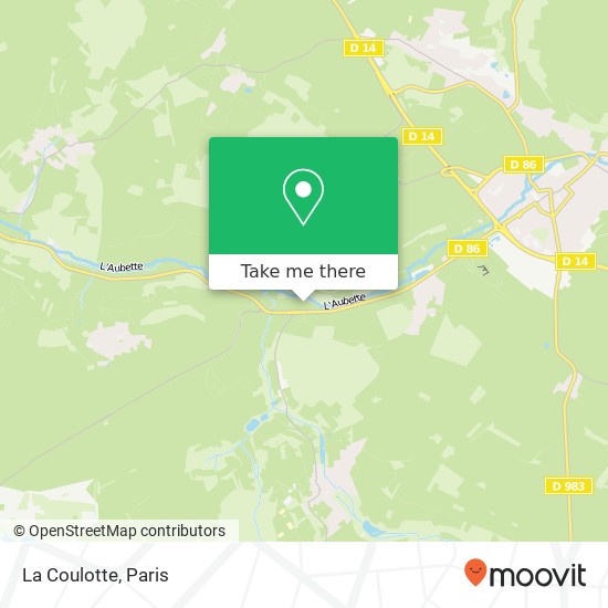 Mapa La Coulotte