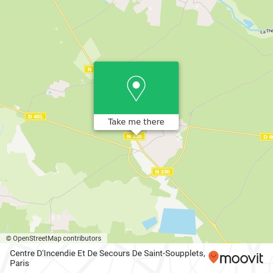 Mapa Centre D'Incendie Et De Secours De Saint-Soupplets