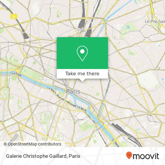 Galerie Christophe Gaillard map