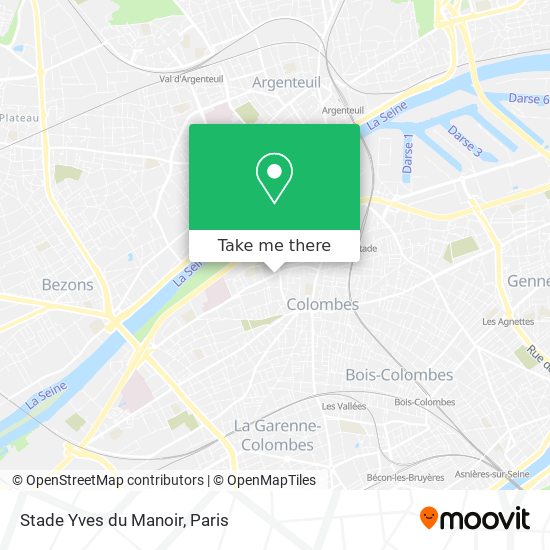 Mapa Stade Yves du Manoir