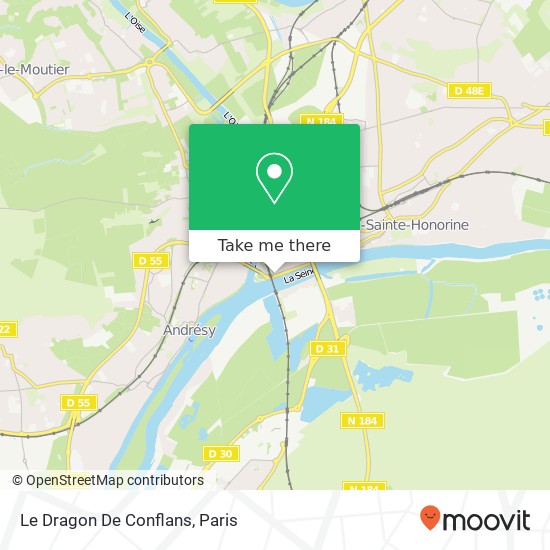 Le Dragon De Conflans map