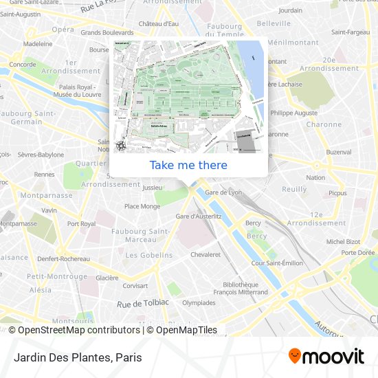 Mapa Jardin Des Plantes