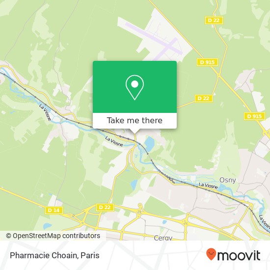 Pharmacie Choain map