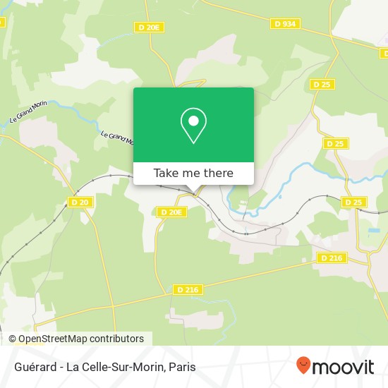 Guérard - La Celle-Sur-Morin map