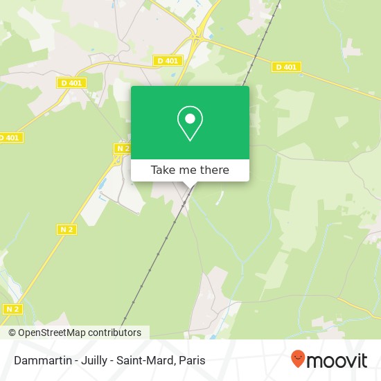 Mapa Dammartin - Juilly - Saint-Mard