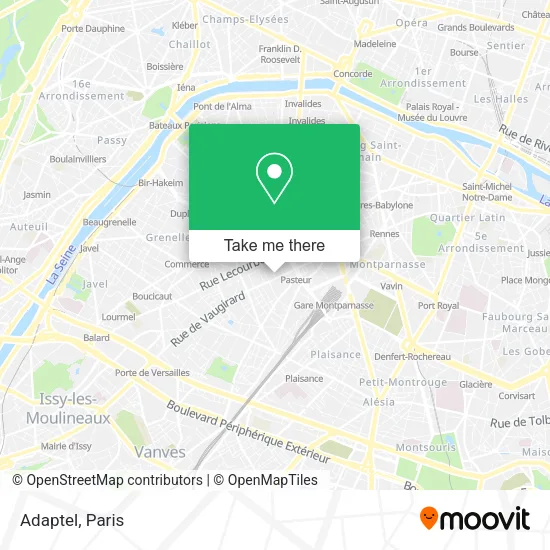 Adaptel map