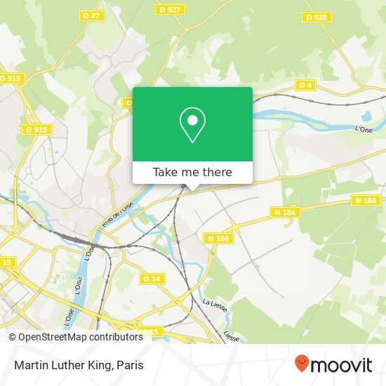 Martin Luther King map